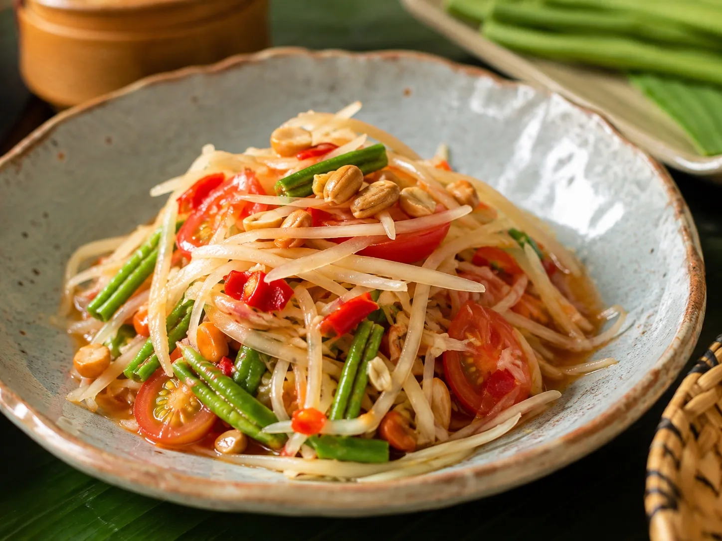 Thai green papaya salad